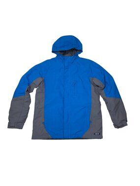 Lands End Boys XL Waterproof Squall Jacket Removable Liner Grow Along Sleeves